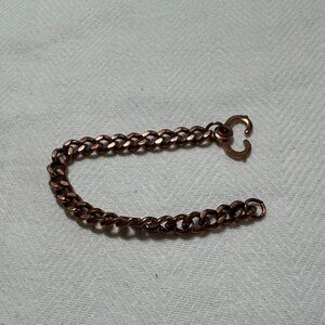 Vintage Unisex Classic Copper Chain Link Bracelet